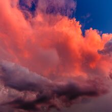 Wolkenstimmung im Abendlicht